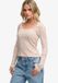 Superdry - Athletic Essentials Gestreept Shirt met Lange Mouwen - Dames - Roze blush streep - Maat 8