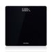 GRIFEMA GA2001-28 Digitale personenweegschaal, 180 kg, nauwkeurigheid 50 g, groot led-display, gehard glas, 5 mm, automatisch in- en uitschakelen, batterijen inbegrepen, zwart