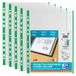 Elba Documentenmapjes DIN A4 Open Top Green Edge Transparant Pak à 10