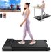 Walking Pad BA06 tapis de course sous le bureau - 2-en-1, 80x39 cm, 6 km/h, 113 kg, 2,2 CV, Bluetooth, Noir