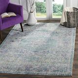 Safavieh Vloerkleed Meadow Blauw Katoen 91 x 152 cm