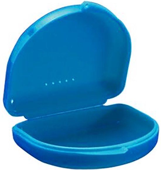 Fiable Gebitsbakje - Beugelbakje voor Protheses, Beugels, Bitjes - Lichtblauw - Small