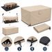 HOME It Tuinmeubelhoes - Waterdicht - 600D Oxford - UV-bestendig - Met Ventilatieopeningen & Opbergtas - 210 x 155 x 95 cm - Zandkleur