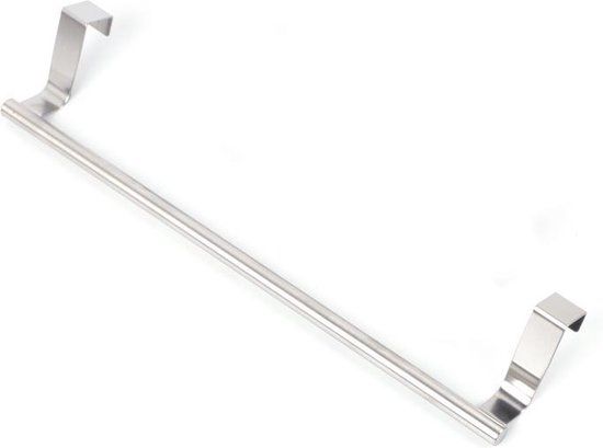 QUVIO Theedoekhouder RVS / Handdoekhouder / Handdoekrek / Theedoek stang / Lengte 36.2 cm - Staal