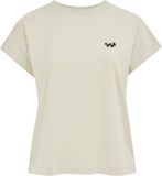 WE Fashion Dames T-shirt met print en embroidery - Curve