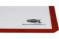 Graziano, Bakmat, bakmat voor gebak, van siliconen met een kern van glasvezel, ideaal voor het werken van suiker en chocolade, 20 x 30 cm