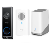 E340 Sonnette Vidéo + Sonnette Supplémentaire + HomeBase S380