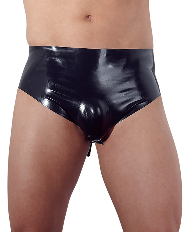 The Latex Collection Latex Slip Met Opblaasbare Buttplug Small
