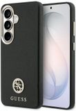 Guess Hoesje Met Rond Strass-Logo Voor Samsung Galaxy S26 Magsafe Zilver Logo
