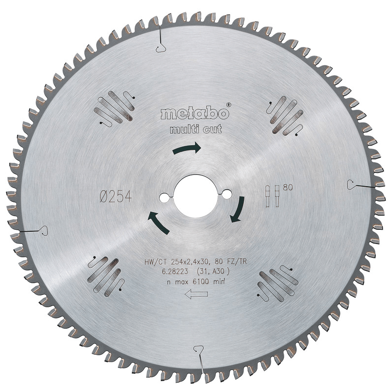 Metabo 628223000 - Cirkelzaagblad - 6100 rpm - 1,8 mm