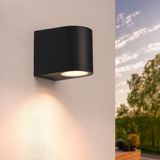 Ledvion LED Wandlamp Vesta - 3W - 2700k - Dimbaar - Zwart - GU10 - IP54