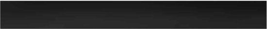 vidaXL - Raamprofielen - 2 stuks - Zwart - 160 x 20 x 2 cm - Massief beukenhout