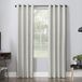 Sun Zero Noir Dimensional Thermal Extreme Total Blackout Grommet Curtain Panel, 52" x 84", Cream White