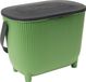 EDA Compostemmer 10 Liter – Design Keukenafvalemmer met Deksel en Koolstoffilter – Cactus/Antraciet