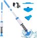 Wan GmbH Aspirateur de piscine sans fil - Nettoyeur manuel - Nettoyage de piscine - Système de brossage 3-en-1 - Autonomie 90 min - Bleu