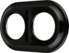 Cadre rétro en porcelaine, 2 pièces, modèle PR1, noir