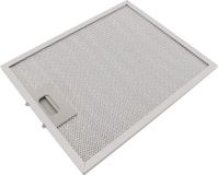 Markenlos Metalen filter met rooster voor afzuigkappen - 320x260x10 mm