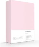 Romanette Flanellen laken Roze Lits-jumeaux (240x260 cm)