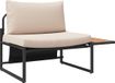 vidaXL Taupe Stalen 4-zits Loungeset Bank