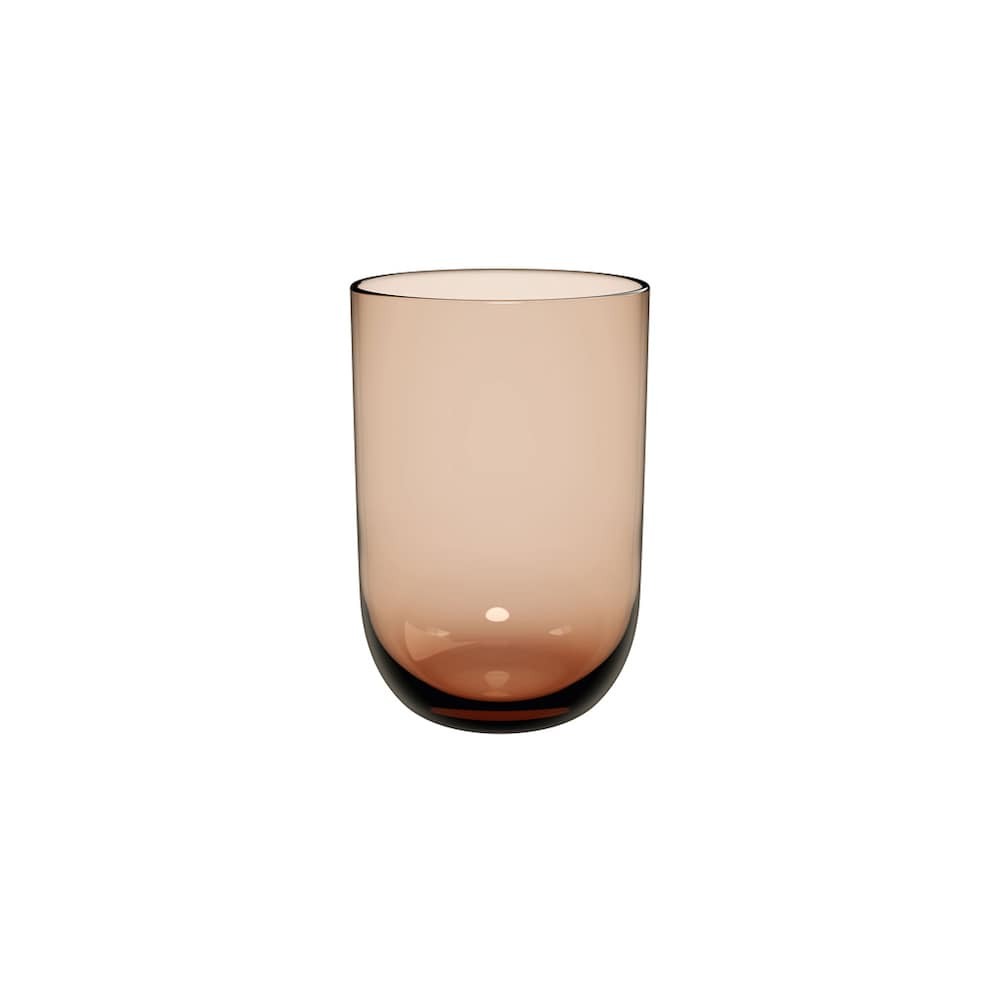 LIKE BY VILLEROY & BOCH Villeroy & Boch – Like Clay longdrinkglas set 2-dlg, gekleurd glas bruin, 8 x 12 cm