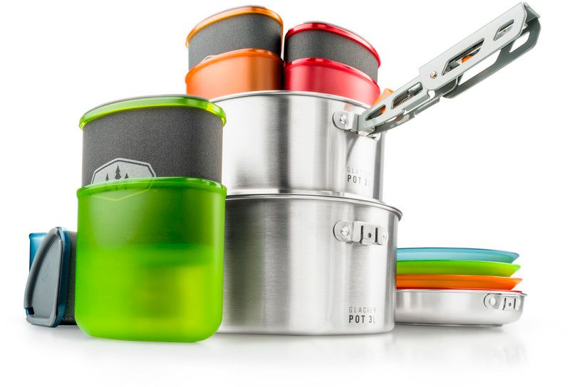 GSI Glacier Stainless Camper zilver/bont