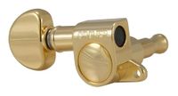 Grover 205G Mini Rotomatics met ronde knop - enkele gitaarmachine hoofd, 1 stuk, hoge kant (rechts) - goud