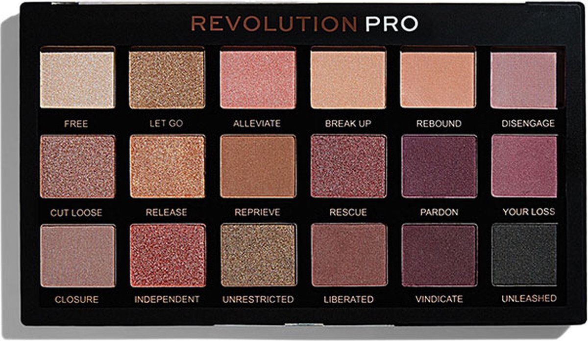 Makeup Revolution Pro Regeneration Oogschaduw Palette - Unleashed (doosje met krasjes)