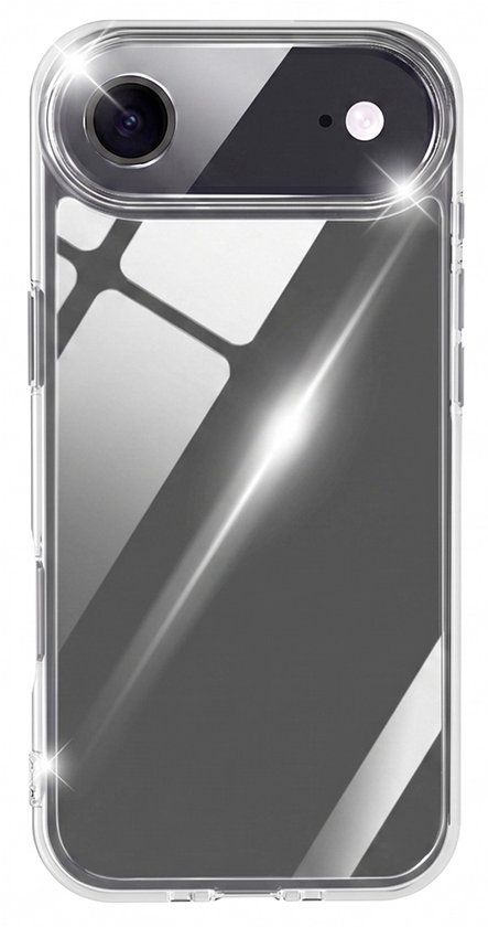 Bigben Connected, Hoesje geschikt voor Apple iPhone Air - 2-in-1 Set Flexibel met Tempered Glass, Transparant