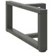 VidaXL Pieds de table basse 2 pièces forme T 60x25x31 cm Acier anthracite