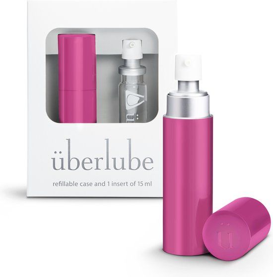 Uberlube Hervulbaar Glijmiddel Roze 15ML - Unisex