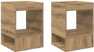 vidaXL Bijzettafel, 2 stuks, ambachtelijk eiken, 40 x 40 x 56 cm
