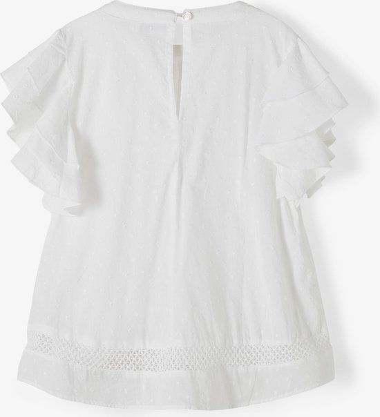 Name it NKFfaride blouse meisjes - wit - maat 110/116 - Katoen