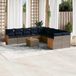 Maison Exclusive - Ensemble de jardin 11 pièces, avec coussins, gris, en polyrotin