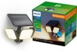 Philips LED Philips UltraEfficient Zyren Wandlamp - Solar Beveiligingslamp - Floodlight - Bewegingssensor - Zwart