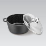Merkloos Feel Maestro Aluminium Braadpan met Deksel - 20 cm, 2.1L, Zwart