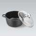 Merkloos Feel Maestro Aluminium Braadpan met Deksel - 20 cm, 2.1L, Zwart