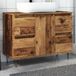 Maison Exclusive - Meuble de salle de bain aspect vieux bois, 80x33x60 cm, panneau de fibres de bois