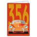 69-1107 Kaart 356 Auto Luxe Sportwagen Iconische Lijnen Moderne Grafische Illustratie Eenvoudig Ontwerp Kleurrijk Verzamelobject voor Gepassioneerd -Met Envelop 12x17cm -Franse Fab