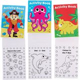 Baker Ross FX832 Mini Activiteitenboeken - Pak van 12, Leuke Activiteitenboeken voor Kinderen