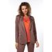 EsQualo Blazer Scalloped Print Taille : M | Femme | Bleu