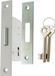 Nemef Schuifdeurslot - Type 605/40 - Rechts en Links - 153 x 25 mm - Gelakt