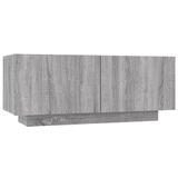 vidaXL TV-meubelset met LED-verlichting, grijs Sonoma, houtvezel