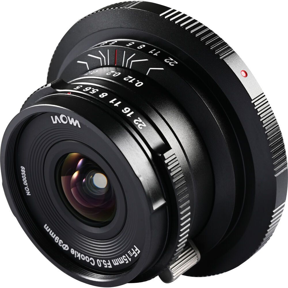 Laowa 15mm f/5 Cookie FF Canon RF-mount - Zwart