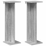 vidaXL Plantenstandaard 2 stuks Grijs Sonoma 25 x 25,5 x 80,5 cm Bewerkt hout