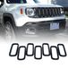 2015-2017 Renegade 2015-2017 7-delige ABS voorbumper grille inzetstukken (zwart)
