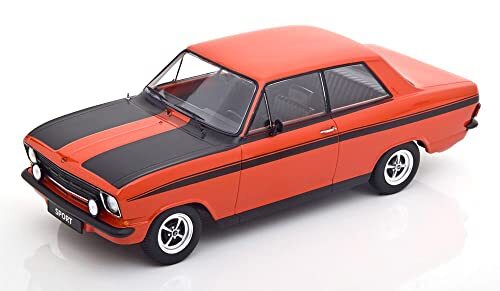 KK Scale KKDC180645 - Opel Kadett B Sport Red & Black 1973 - schaal 1/18 - verzamelmodel