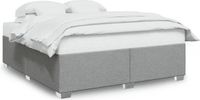 vidaXL Bedframe - Stof - Lichtgrijs - 180x200 cm