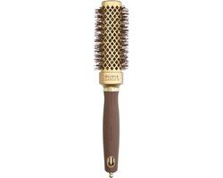 Olivia Garden Expert Blowout Borstel Straight Wavy Bristle Gold&Brown Brush Ø30mm