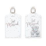 Me to You Tatty Teddy 'Just Married' Set van 2 bagagelabels - Officiële trouwcollectie