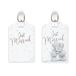Me to You Tatty Teddy 'Just Married' Set van 2 bagagelabels - Officiële trouwcollectie